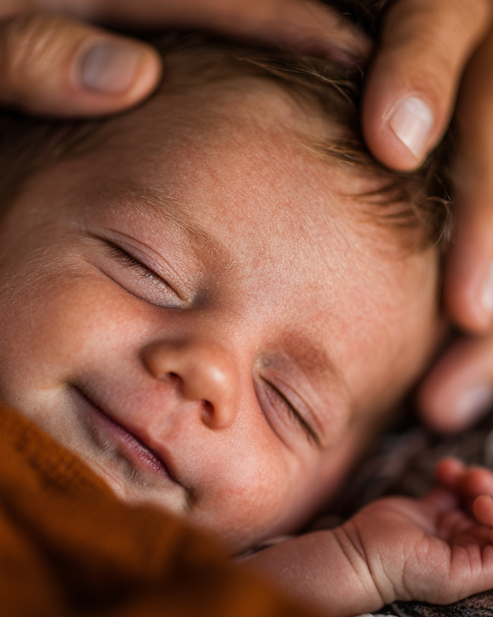 Säugling bei osteopathischer Behandlung